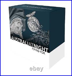 2023 Niue Australia at Night Flying Fox 1 oz Silver Coin with Mintage of 1000