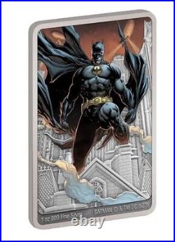 2023 Niue BATMAN 1 oz. 999 Colorized Silver DC Comics Batman Day New Mintage 999