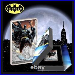 2023 Niue BATMAN 1 oz Colorized Silver DC Comics Batman Day Mintage 999 SOLD OUT