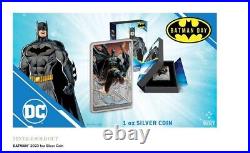 2023 Niue BATMAN 1 oz Colorized Silver DC Comics Batman Day Mintage 999 SOLD OUT