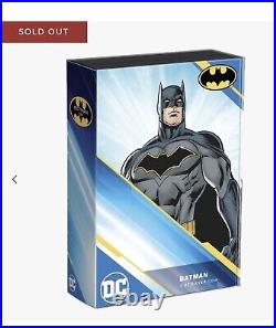 2023 Niue BATMAN 1 oz Colorized Silver DC Comics Batman Day Mintage 999 SOLD OUT