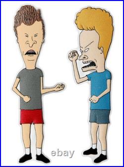 2023 Niue Beavis & Butthead 30th Anniversary 2 x 1 oz Silver Coin Set LE 1,000