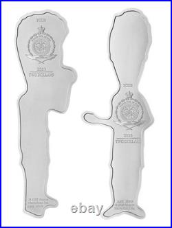 2023 Niue Beavis & Butthead 30th Anniversary 2 x 1 oz Silver Coin Set LE 1,000