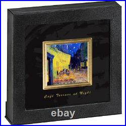 2023 Niue Cafe Terrace by Night Vincent Van Gogh 2 oz Silver Coin