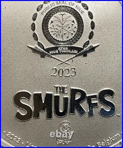2023 Niue Colorized 1 oz Silver $2 Smurfs 65th Anniversary Coin in TEP