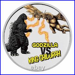 2023 Niue Colorized 2 oz Silver King Ghidorah Coin SKU#269766