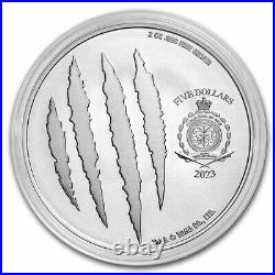 2023 Niue Colorized 2 oz Silver King Ghidorah Coin SKU#269766