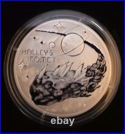 2023 Niue Colorized Proof Silver Halley's Comet 1 Dollar Coin 2023 Niue Colorized Proof Silver Halley's Comet 1 Dollar Coin