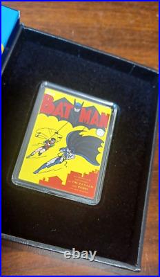 2023 Niue Comix Batman #1 DC Comics 1 oz. 999 Silver Coin Bar-NEW-Free Box S&H