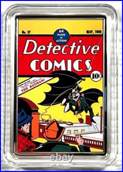 2023 Niue Comix DC Detective Comics #27 Batman 2 oz Silver Colorized #0219/1000