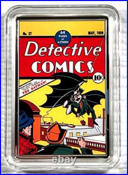 2023 Niue Comix DC Detective Comics #27 Batman 2 oz Silver Colorized #0219/1000