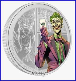 2023 Niue DC Villains The Joker 1oz Silver Colorized Proof Coin