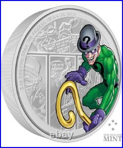 2023 Niue DC Villains The Riddler 3oz Silver Colorized Proof Coin 2023 Niue DC Villains The Riddler 3oz Silver Colorized Proof Coin