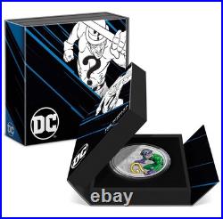 2023 Niue DC Villains The Riddler 3oz Silver Colorized Proof Coin 2023 Niue DC Villains The Riddler 3oz Silver Colorized Proof Coin