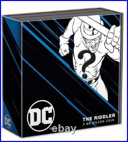 2023 Niue DC Villains The Riddler 3oz Silver Colorized Proof Coin 2023 Niue DC Villains The Riddler 3oz Silver Colorized Proof Coin