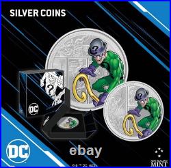 2023 Niue DC Villains The Riddler 3oz Silver Colorized Proof Coin 2023 Niue DC Villains The Riddler 3oz Silver Colorized Proof Coin