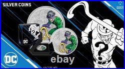 2023 Niue DC Villains The Riddler 3oz Silver Colorized Proof Coin 2023 Niue DC Villains The Riddler 3oz Silver Colorized Proof Coin