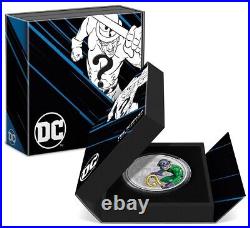 2023 Niue DC Villains The Riddler 3oz Silver Colorized Proof Coin Mintage 1000
