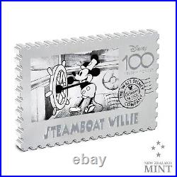 2023 Niue Disney 100 Steamboat Willie Stamp Shaped Coin 1 oz Silver NGC PF70 UC