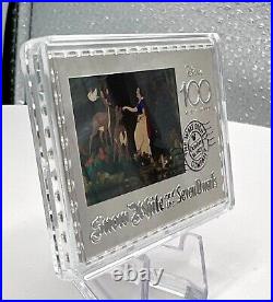 2023 Niue Disney 100th Ann. Snow White Stamp 1 oz Silver Coin 2,023 Mintage