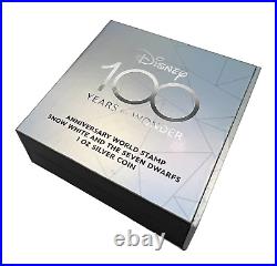 2023 Niue Disney 100th Ann. Snow White Stamp 1 oz Silver Coin 2,023 Mintage