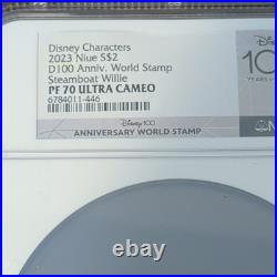 2023 Niue Disney 10 Steamboat Willie World Stamp 1oz Silver $2 Coin NGCX Proof10 2023 Niue Disney 10 Steamboat Willie World Stamp 1oz Silver $2 Coin NGCX Proof10