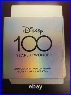 2023 Niue Disney Frozen 100 Years of Wonder 1 Oz. 999 Silver Stamp
