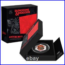 2023 Niue Dungeons & Dragons Coin 1 oz Colorized. 999 Silver Adventure Awaits