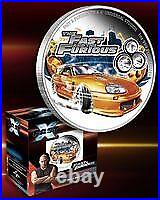 2023 Niue Fast and the Furious Toyota Supra colorized 1 oz. 999 Silver Coin