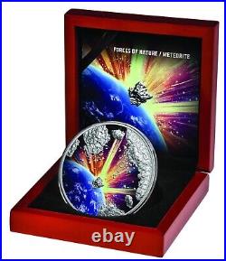 2023 Niue Forces of Nature Meteorite 2 oz Silver Coin with Mintage of 750