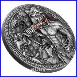 2023 Niue Germanic Peoples Barbarians 2 oz Silver High Relief Coin