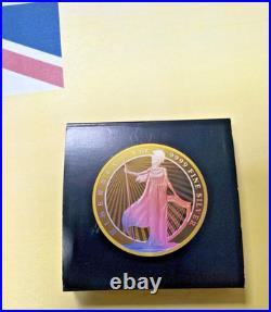 2023 Niue Hibernia Holographic 24k Gold Gilded 1 oz Silver Only 100 Mintage