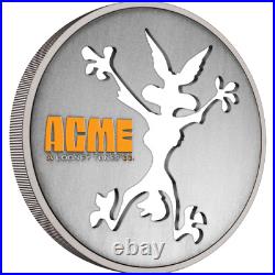 2023 Niue Looney Tunes Wile E. Coyote 1 oz. 999 Silver Coin Roadrunner ACME