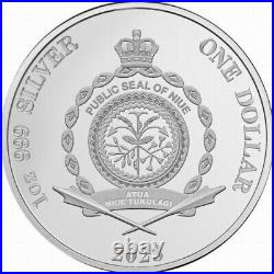 2023 Niue Major Mitchell's Cockatoo 1 oz Silver Coin 750 Mintage