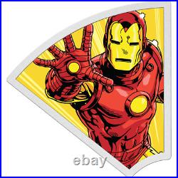 2023 Niue Marvel Avengers 60th Ann. Iron Man 1oz Silver Colorized Proof Coin