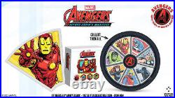 2023 Niue Marvel Avengers 60th Ann. Iron Man 1oz Silver Colorized Proof Coin