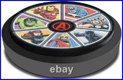 2023 Niue Marvel Avengers 60th Anniversary 7x1oz Silver Completed Coin Set