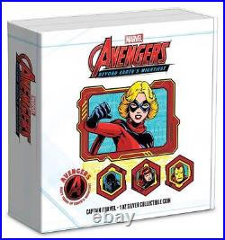 2023 Niue Marvel Avengers 60th Anniversary 7x1oz Silver Completed Coin Set