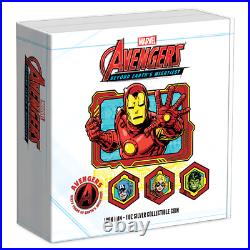 2023 Niue Marvel Avengers 60th Anniversary 7x1oz Silver Completed Coin Set