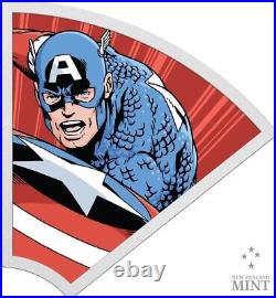 2023 Niue Marvel Avengers Captain America 1oz Silver Coin Special Collector Box