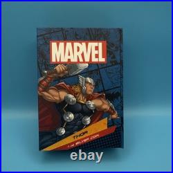 2023 Niue Marvel Evergreen Thor 1 oz. 999 Silver Bar Colorized Proof Coin