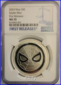 2023 Niue Marvel Spider-Man 1oz Silver Coin NGC MS 70