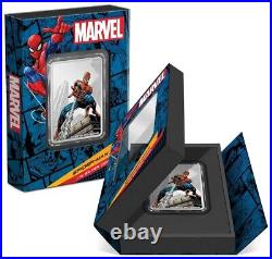 2023 Niue Marvel Spider-Man Day Coin Bar 1 oz. 999 Silver Proof Colorized