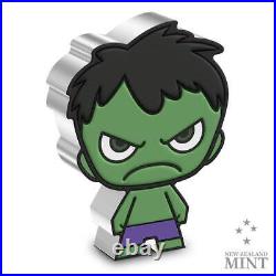 2023 Niue Marvel The Incredible Hulk Mega Chibi 2oz Silver Proof Coin