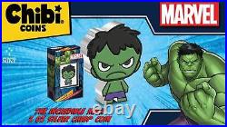 2023 Niue Marvel The Incredible Hulk Mega Chibi 2oz Silver Proof Coin
