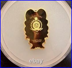 2023 Niue Nature Boy RIC FLAIR Gilt 2OZ. 999 Silver PCGS PR69DCAM Signed withCOA