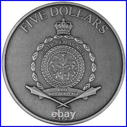 2023 Niue Odin Lord Of Valhalla 2 oz Antique finish Silver Coin
