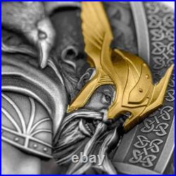 2023 Niue Odin Lord Of Valhalla 2 oz Antique finish Silver Coin