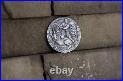 2023 Niue Samson 2oz Silver Antiqued Coin