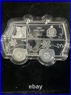 2023 Niue Scooby Doo The Mystery Machine 1oz Silver Colorized Proof Coin 2023 Niue Scooby Doo The Mystery Machine 1oz Silver Colorized Proof Coin